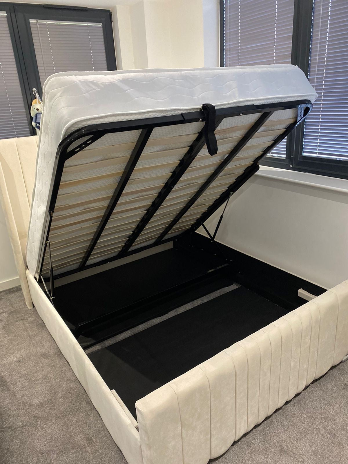 Clarissa Bed Frame With End Lift Storage