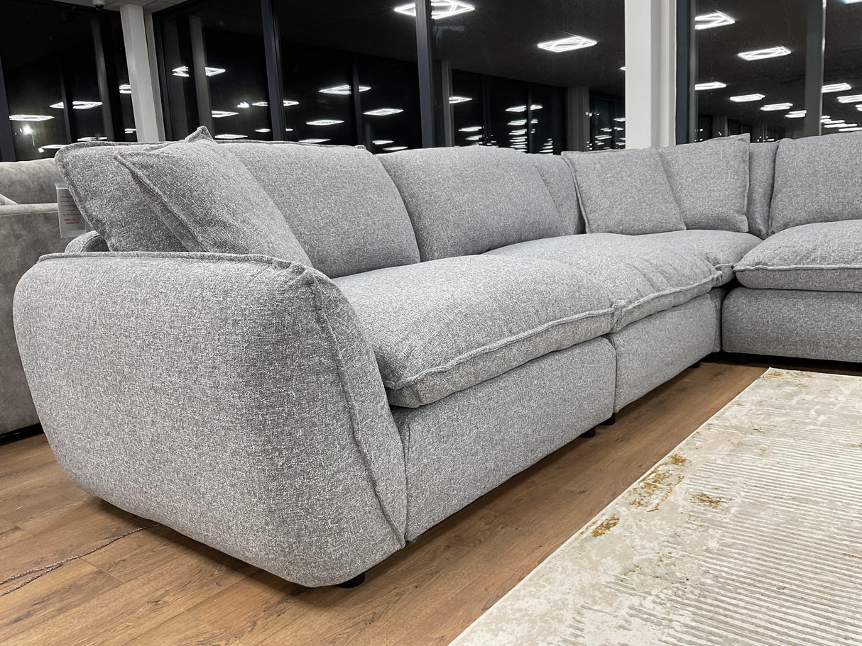 Berkeley Jumbo Corner Sofa (Available in Grey or Beige)