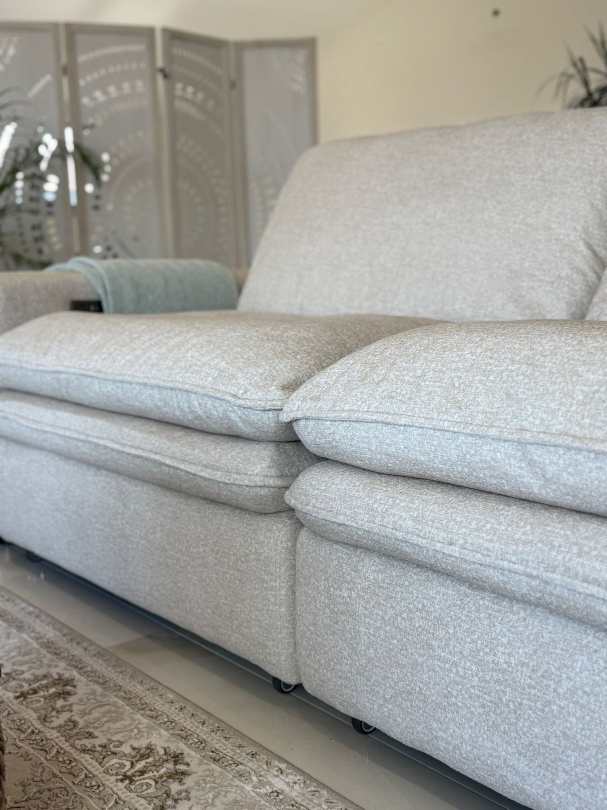 Bella Cloud 3 Seat Electric Cinema Sofa (Available in Beige or Grey)