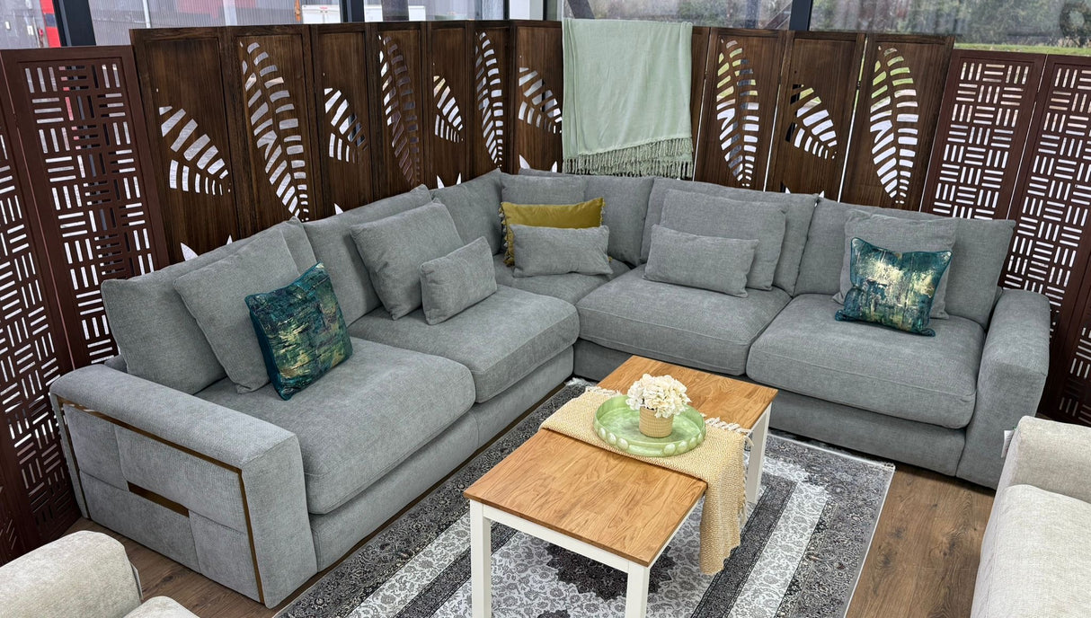 Pluto Corner Sofa (Available in Beige or Grey)