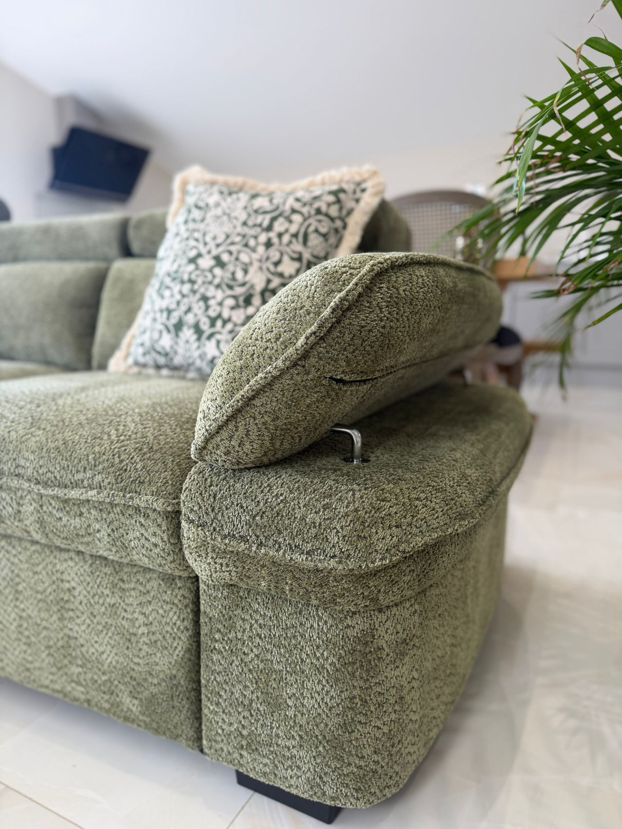 Hunter Corner Sofa Bed with Storage (Available in Grey, Blue, Beige or Green)