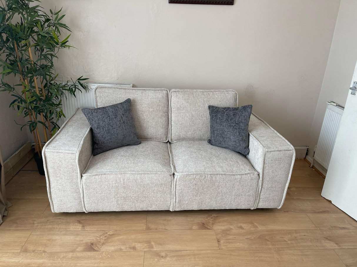 Victoria 2 Seat Sofa (Available in Enzo Beige or Grey)