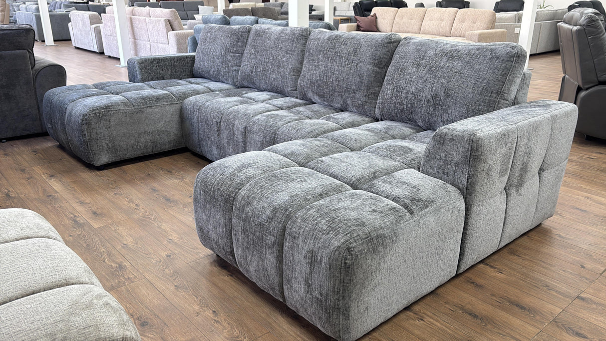 Sofia U-Shape Sofa Bed with Storage (Available in Green, Beige or Grey)
