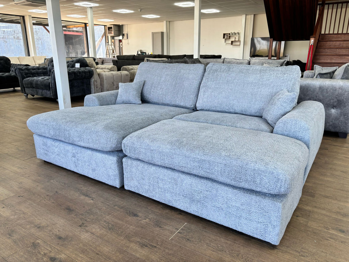 Benji Corner Sofa/Sofa Bed (Available in Boucle Cream or Boucle Grey)
