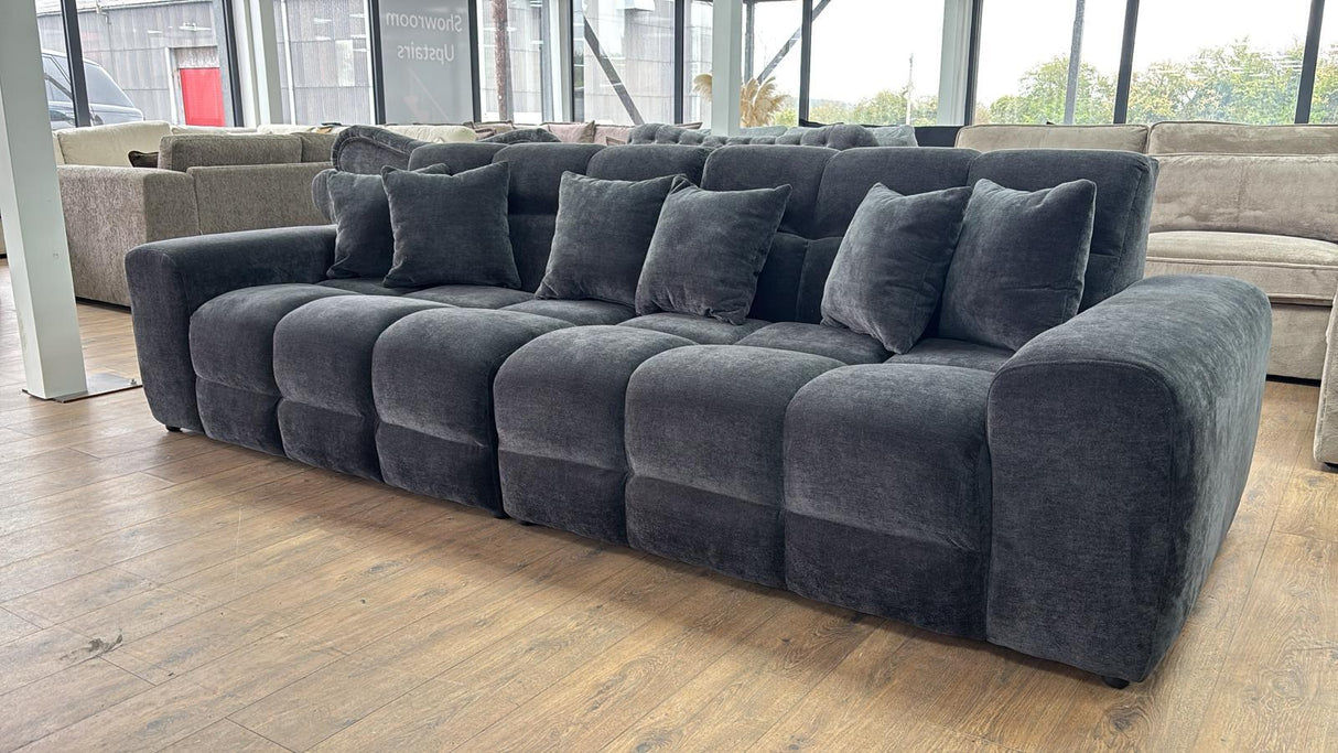 Dubai 4 Seat Sofa (Available in Aston Linen Charcoal or Natural)