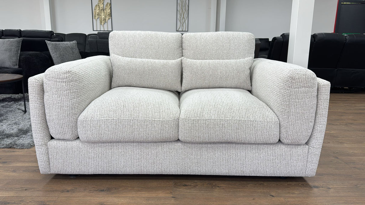 Puglia 2 Seat Sofa (Available in Tweed Beige or Grey)