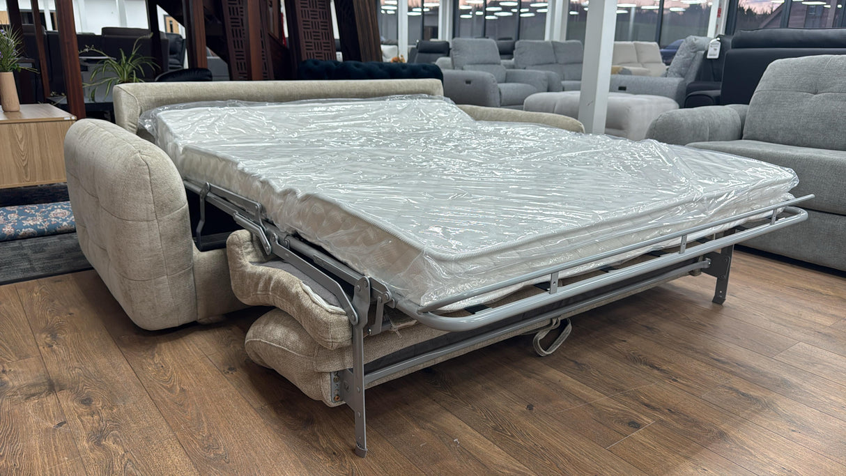 Zante 3 Seat Sofa Bed (Available in Beige or Grey)
