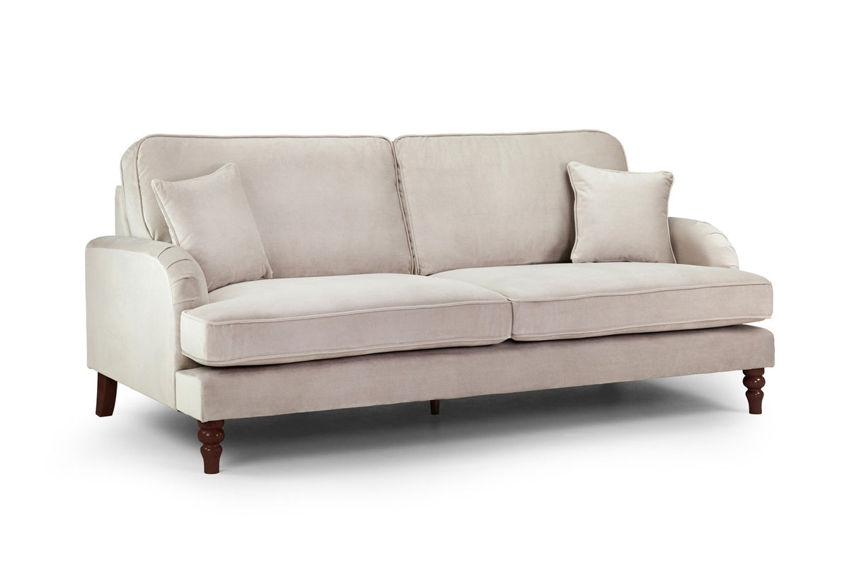 Rupert 3 and 2 Seat Sofa Bundle Deal in Plush Velvet Beige