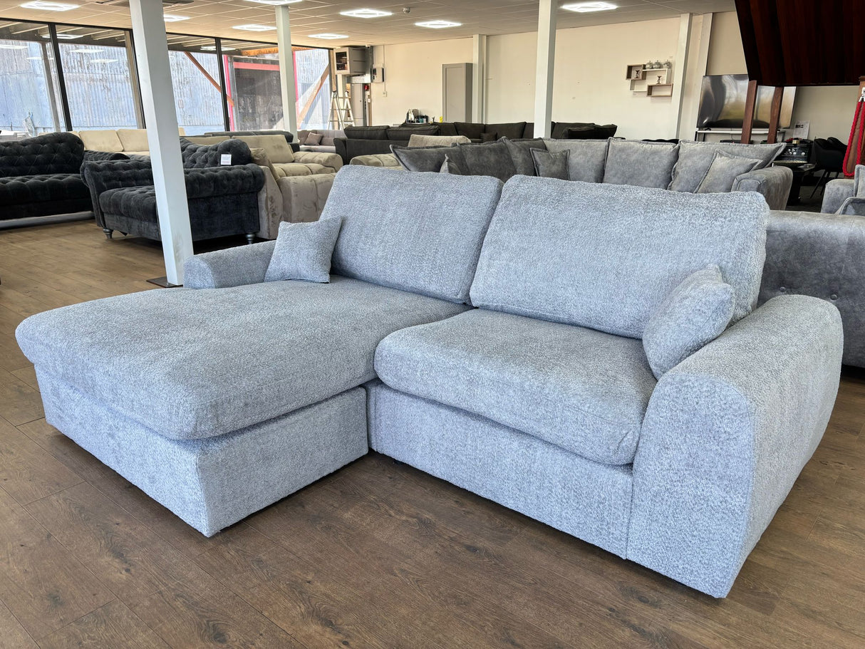 Benji Corner Sofa/Sofa Bed (Available in Boucle Cream or Boucle Grey)