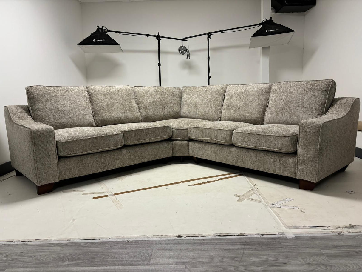 Large Meadow Corner Sofa (Available in Beige or Grey Chenille)