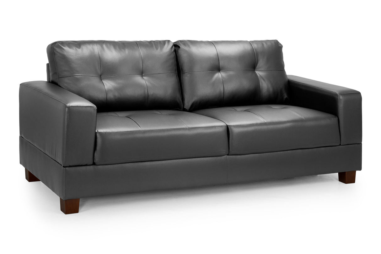 Alba Sofa (Available in PU Leather Black, PU Leather Brown, PU Leather Grey or Linen Grey)