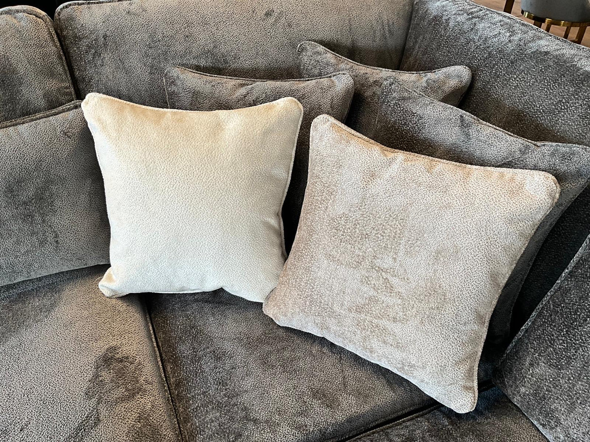 Lola Small Corner Modular Sofa (Available in Chenille Ivory, Mocha or Grey)