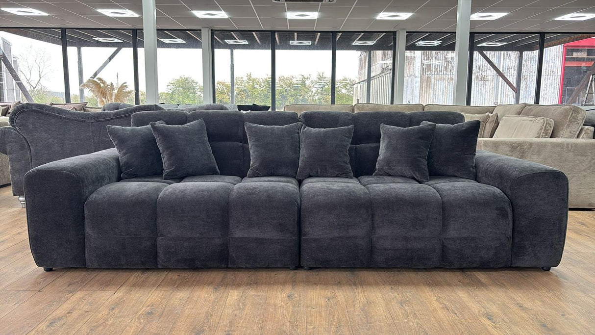 Dubai 4 Seat Sofa (Available in Aston Linen Charcoal or Natural)