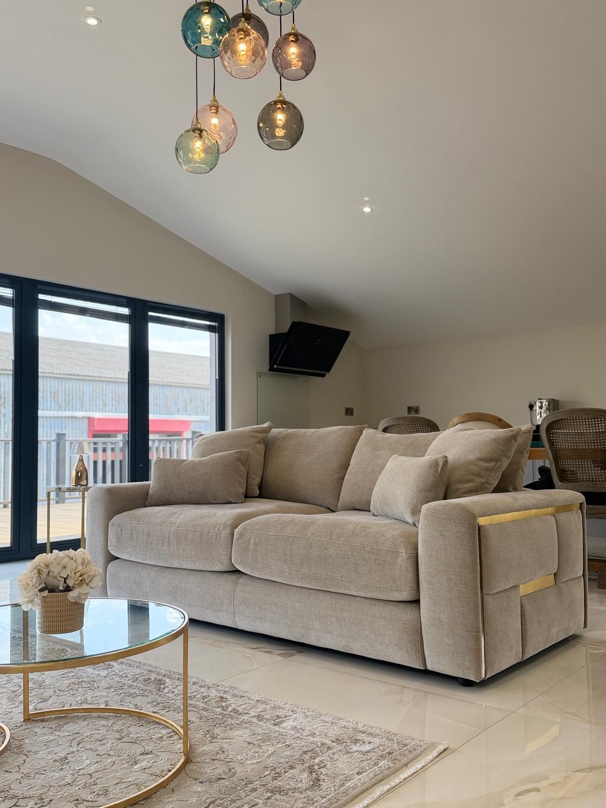 Pluto 3 and 2 Seat Sofa Bundle Deal (Available in Beige or Grey)
