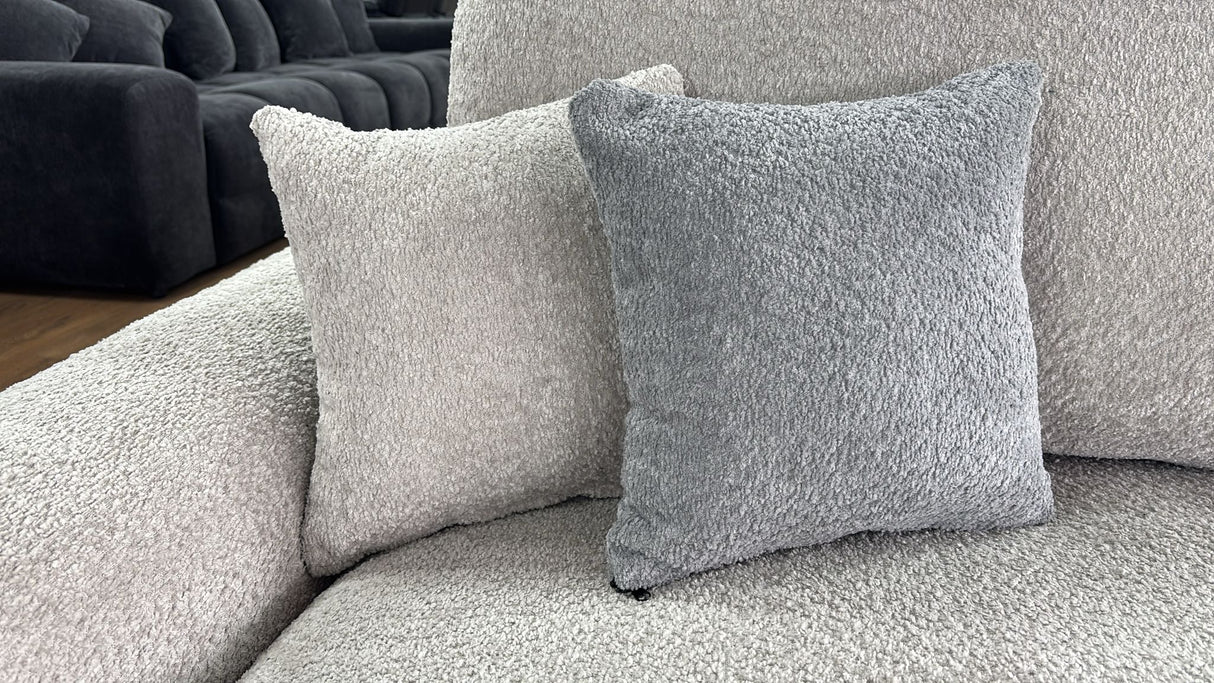 Benji Corner Sofa/Sofa Bed (Available in Boucle Cream or Boucle Grey)