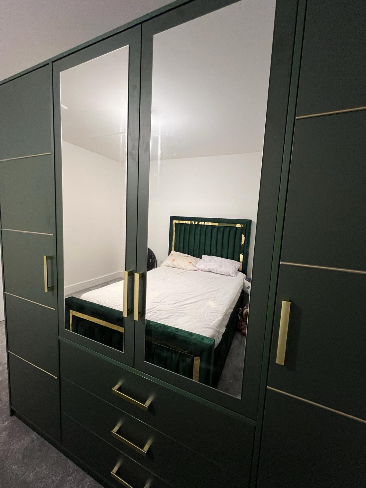 196cm San Francisco Wardrobe (Available in Blue, Green or Pink)