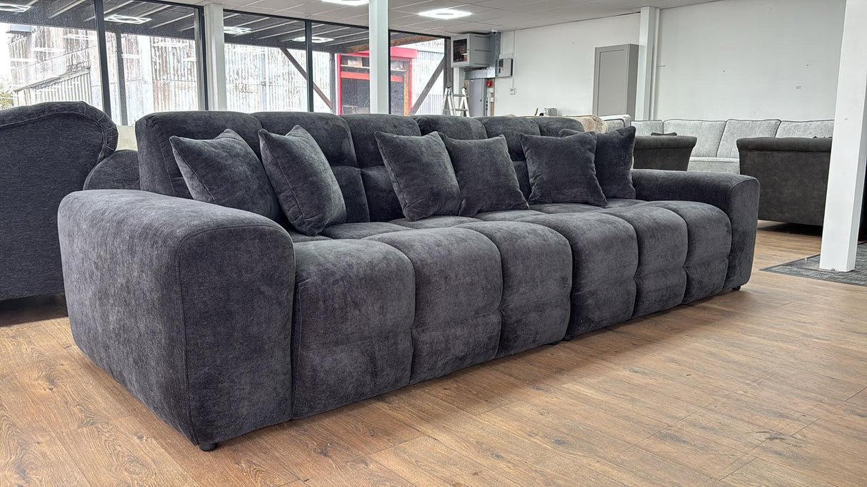 Dubai 4 Seat Sofa (Available in Aston Linen Charcoal or Natural)