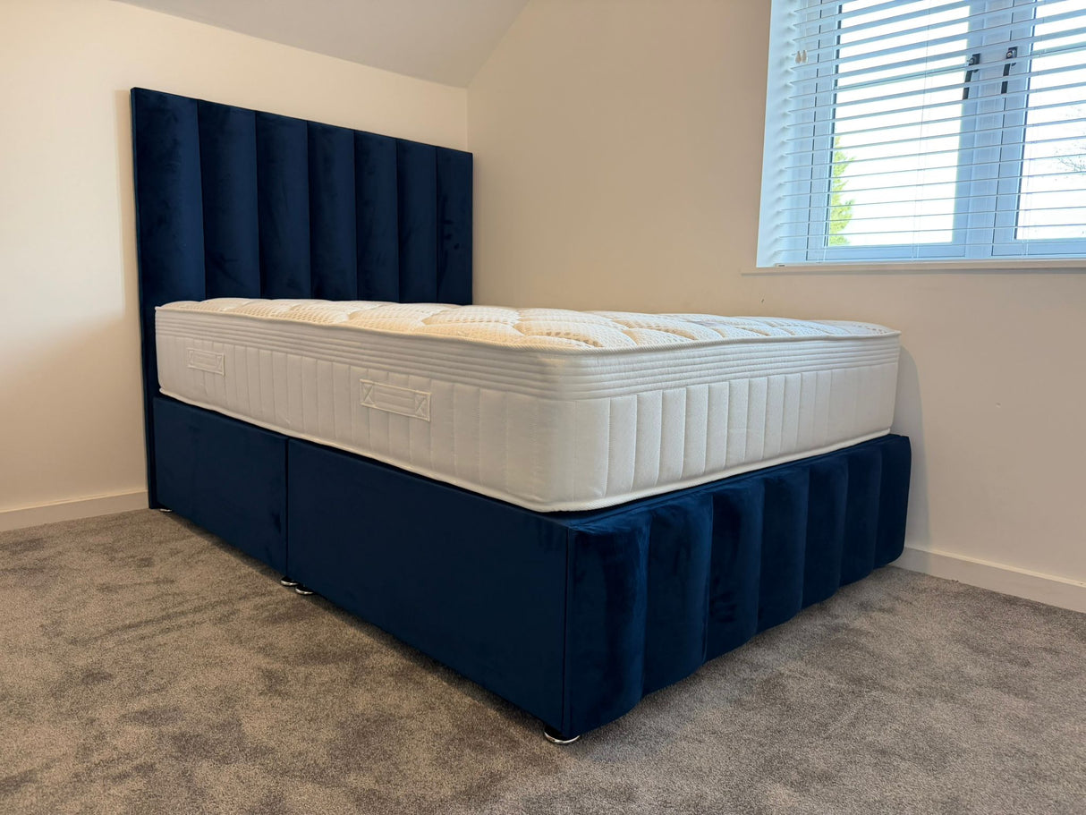 Bella Floor Standing Headboard With Normal Divan Base With Footboard