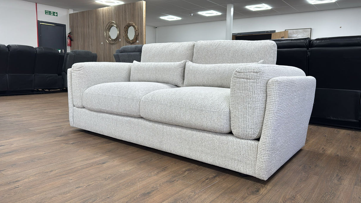 Puglia 3 Seat Sofa (Available in Tweed Beige or Grey)