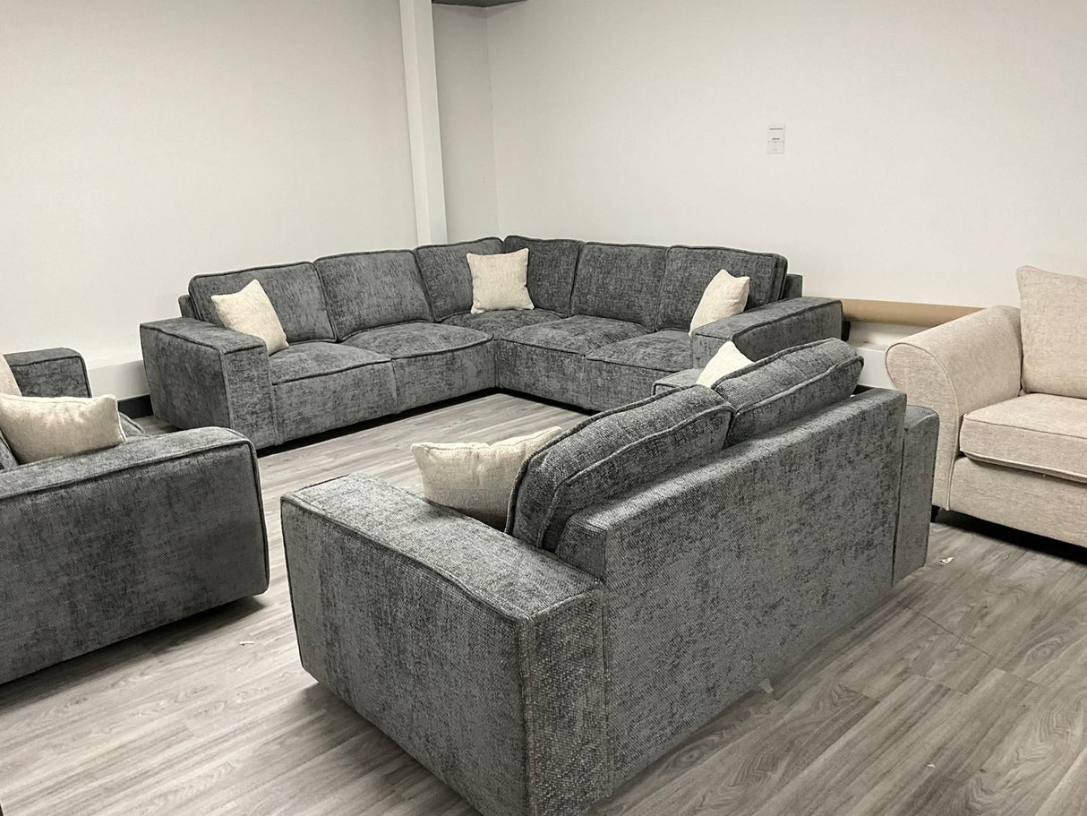 Victoria Corner Sofa (Available in Enzo Beige or Grey)