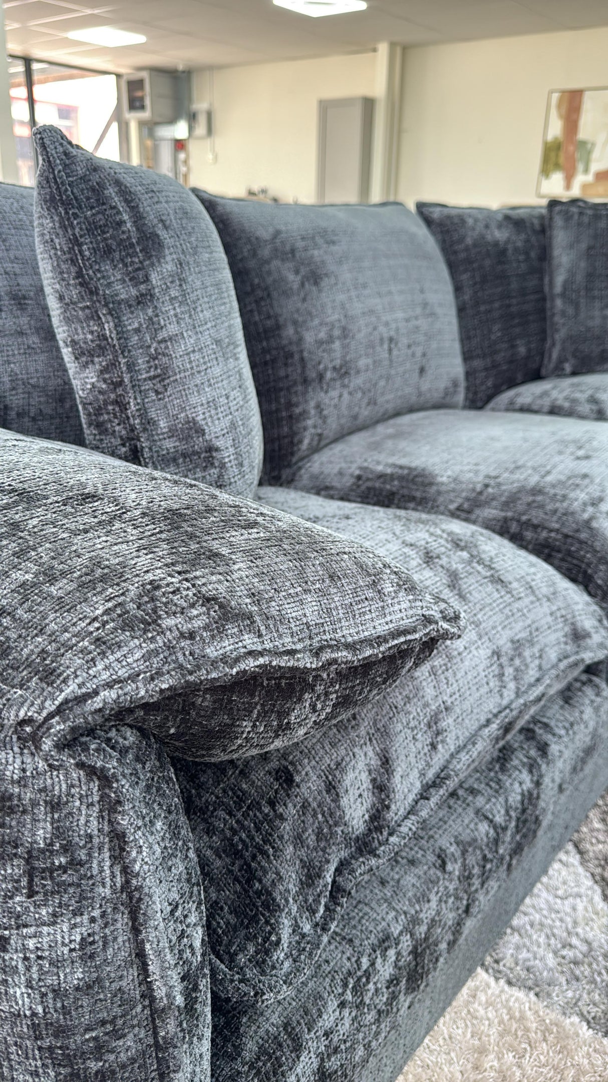 Samantha Corner Sofa (Available in Beige, Grey, Black or Green)