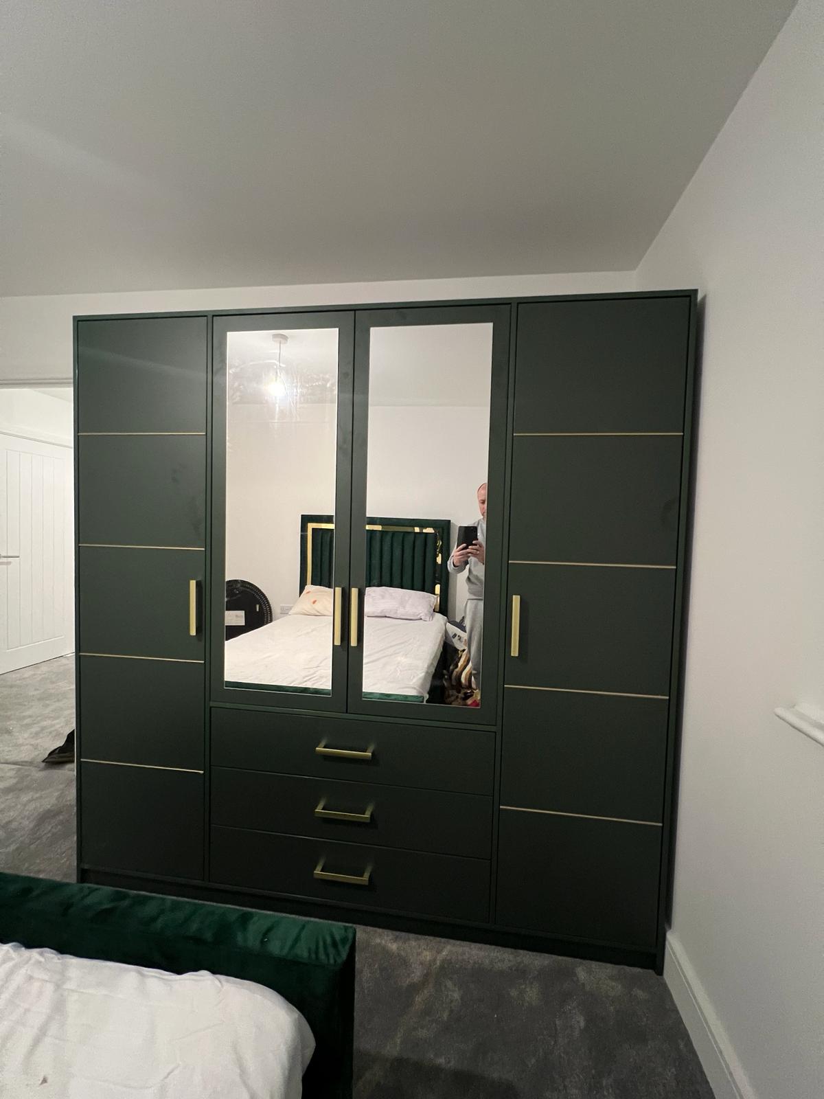 196cm San Francisco Wardrobe (Available in Blue, Green or Pink)