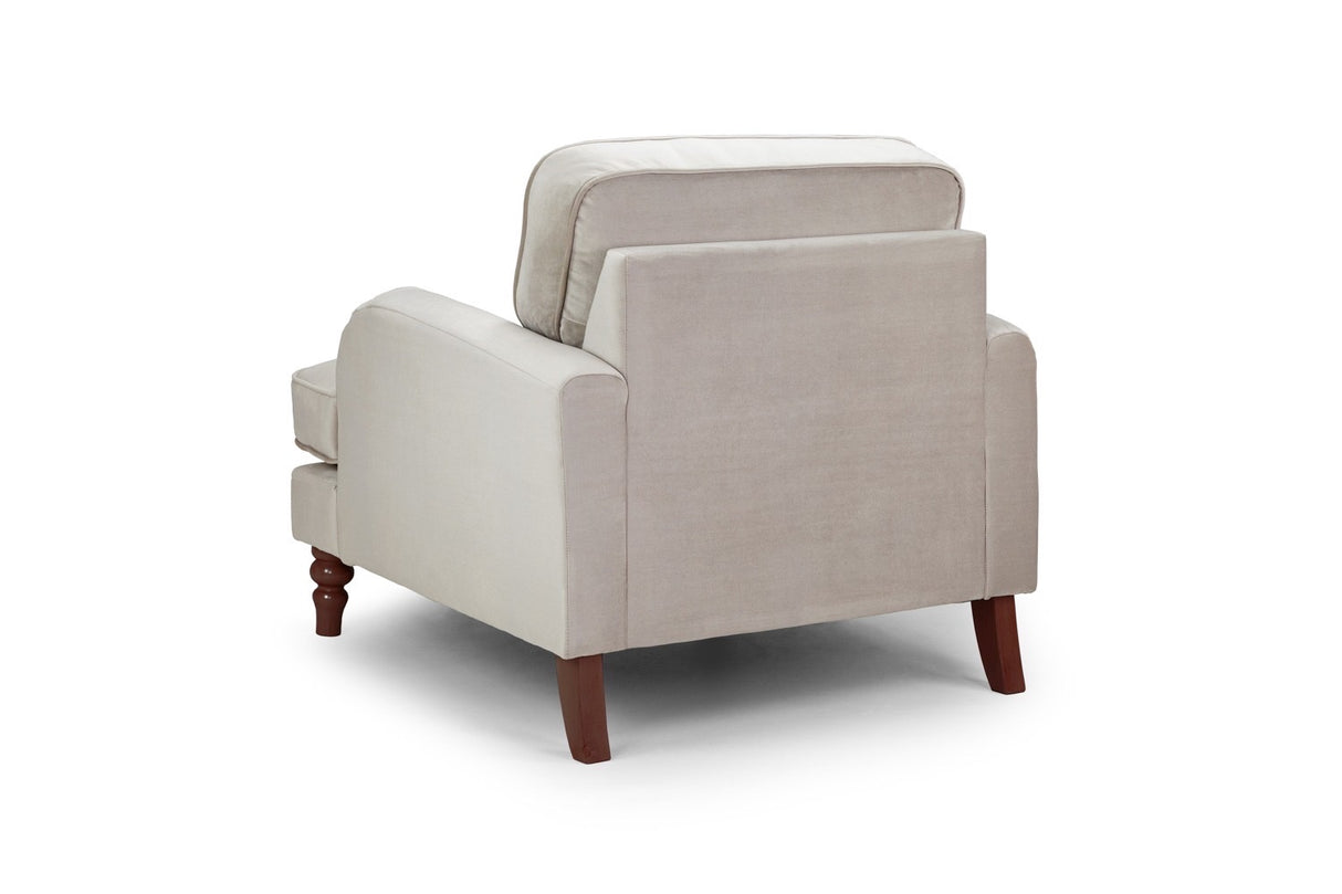 Rupert 3 and 2 Seat Sofa Bundle Deal in Plush Velvet Beige