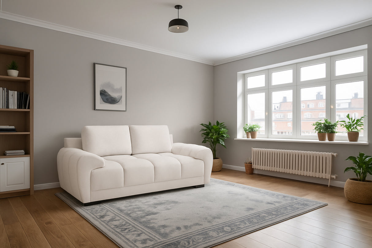 Stella 2 Seat Sofa (Available in Velvet Grey, Velvet Cream, or Velvet Mocha)