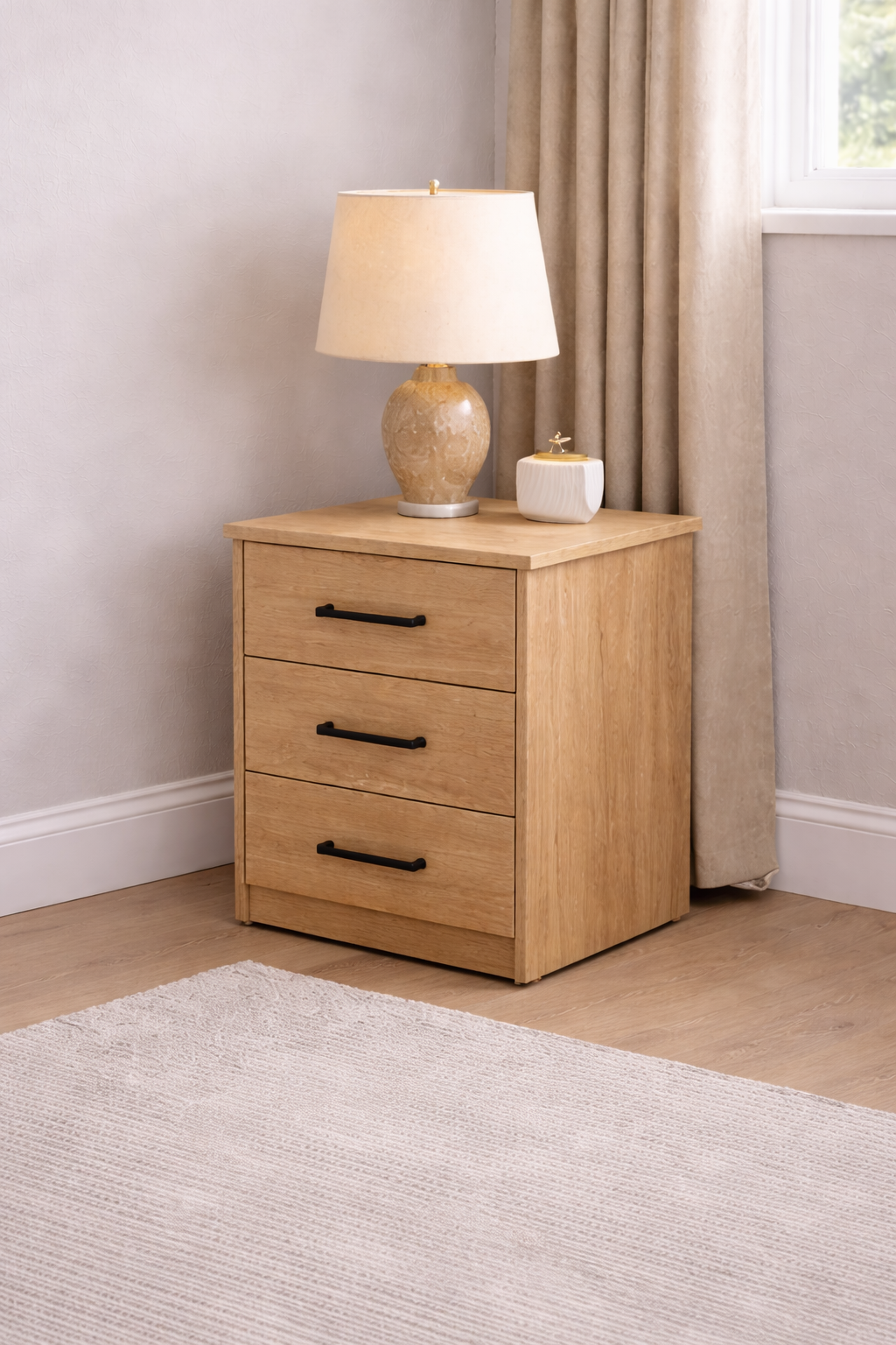 Economy Bedside in Oak | LFO