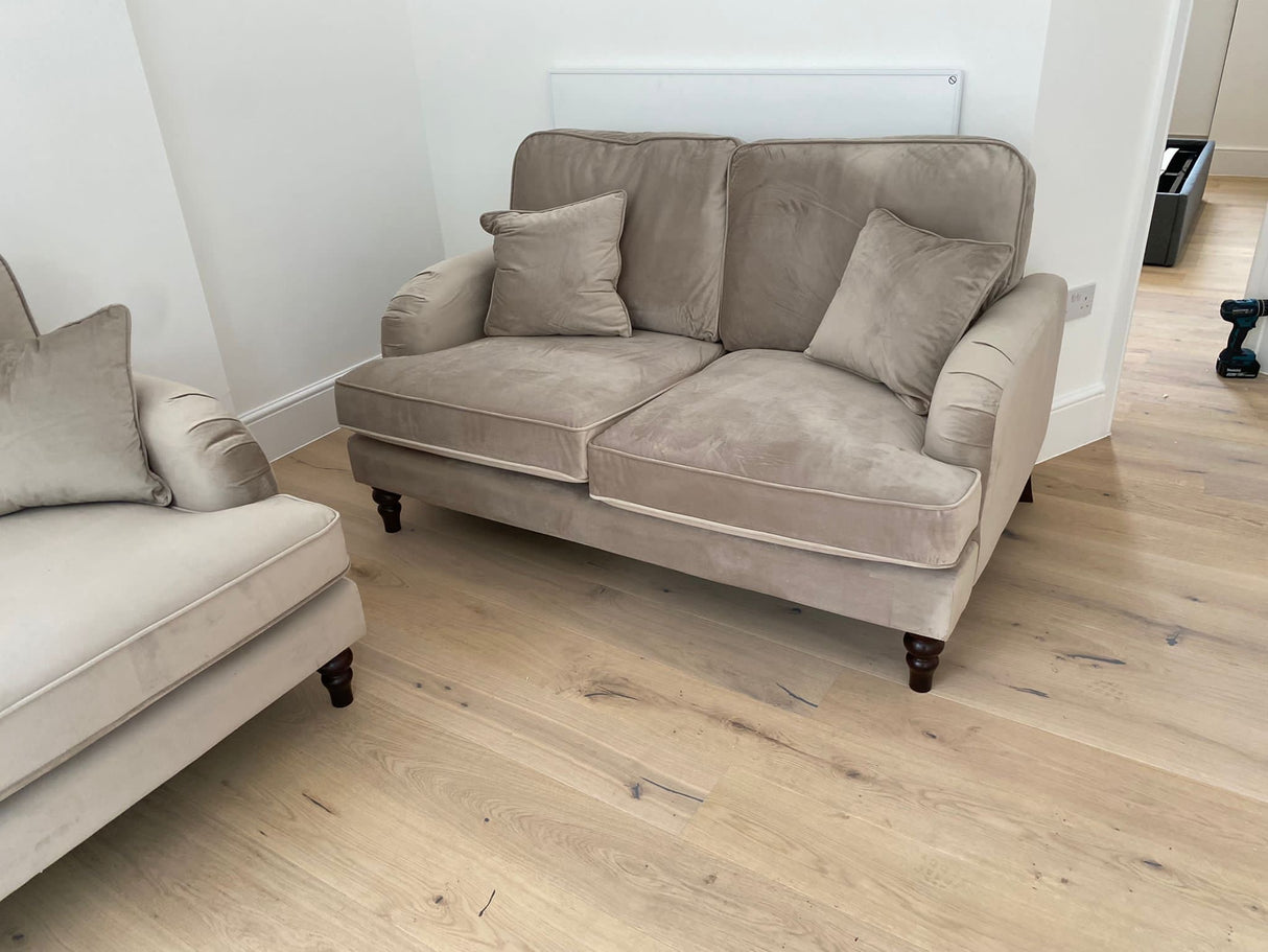 Rupert 2 Seat Sofa Plush Velvet Beige