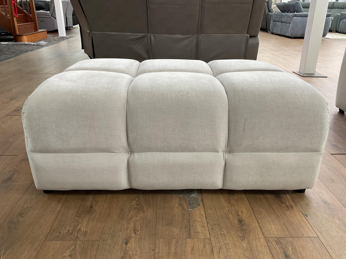 Dubai Footstool (Available in Aston Linen Charcoal or Natural)