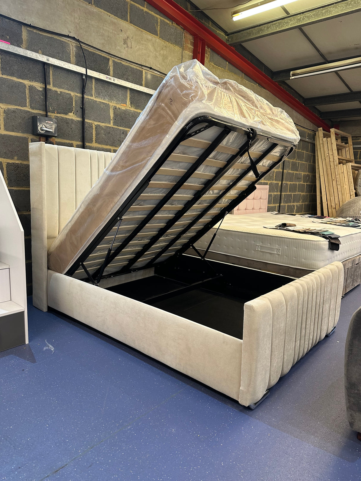 Clarissa Bed Frame With End Lift Storage