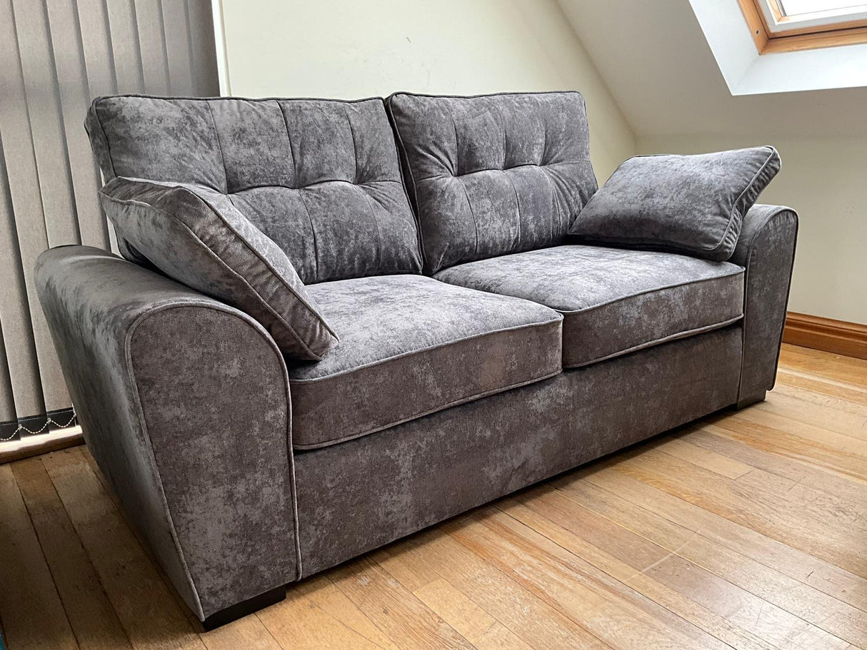 Lucas 3 Seat Sofa in Grey Chenille