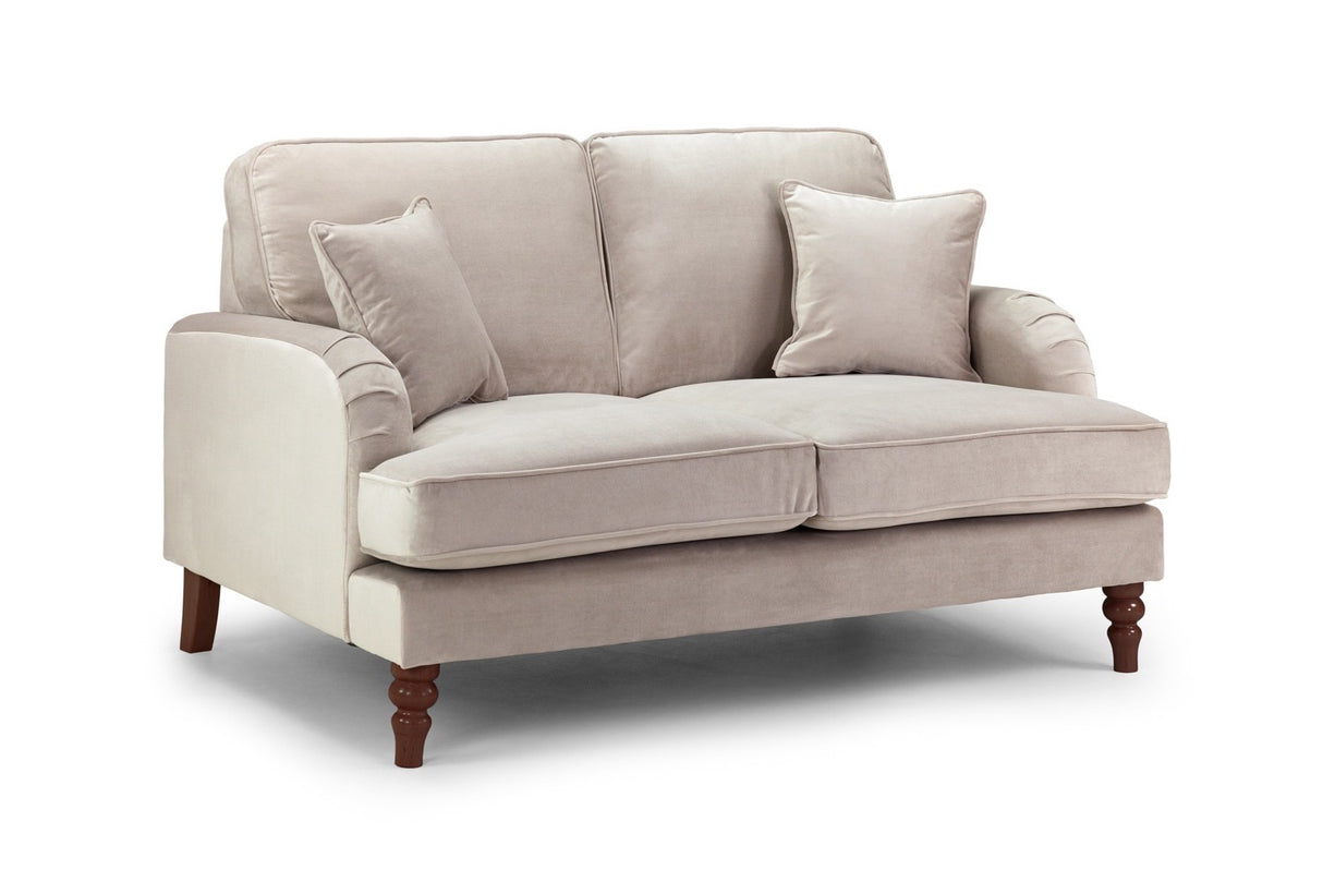 Rupert 2 Seat Sofa Plush Velvet Beige