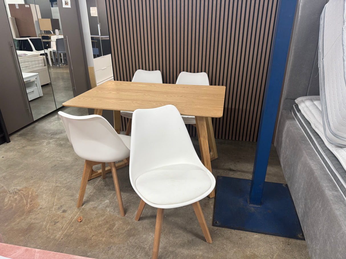 Dallas Dining Table and 4 Chairs