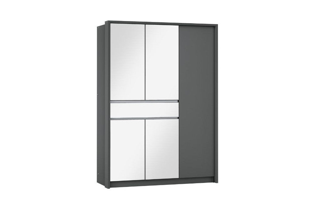 157cm Gemini Wardrobe (available in white, graphite or platinum)