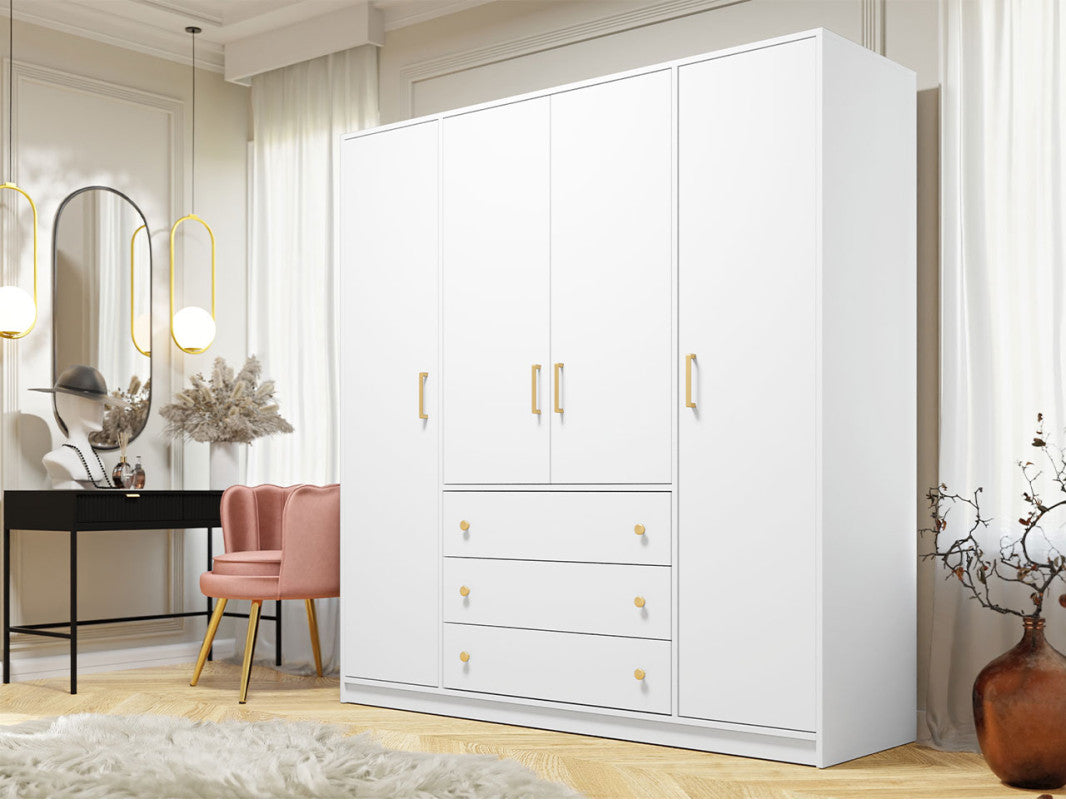 196cm Maine Wardrobe (Available in Black or White)