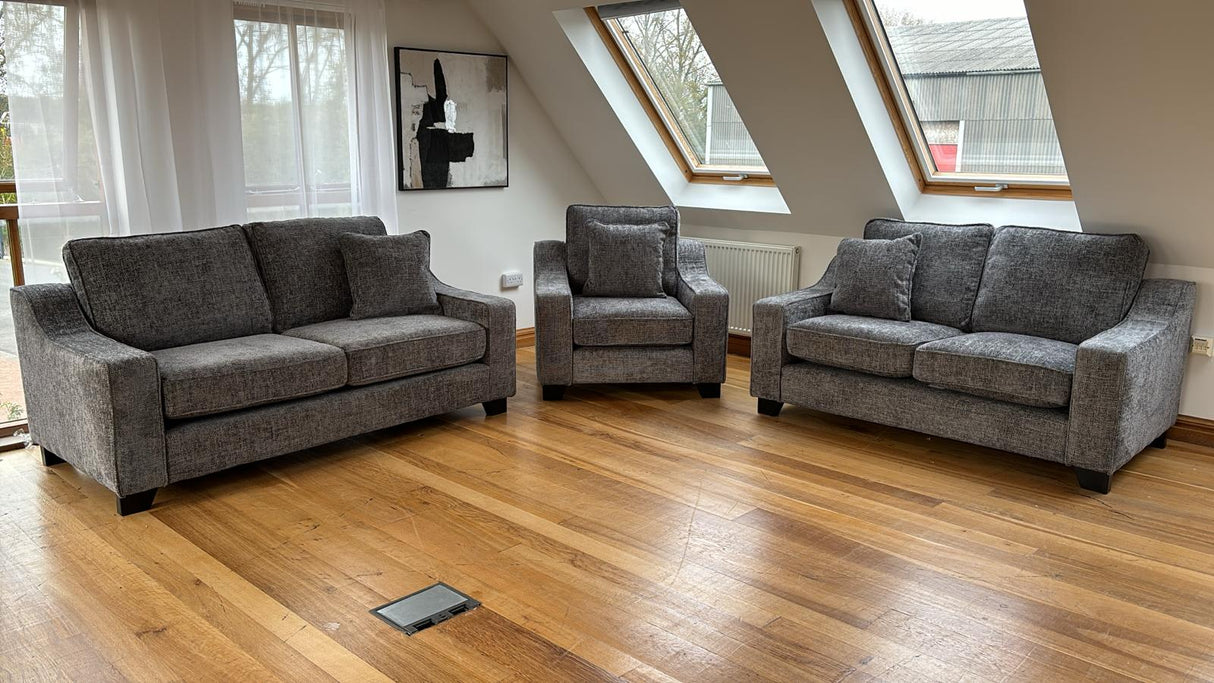 Meadow 3 and 2 Seat Sofa Bundle Deal (available in Beige or Grey Chenille)