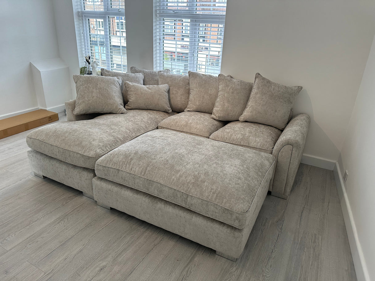 Bromley Scatter Back Corner Sofa (Available in Alaska Silver only)