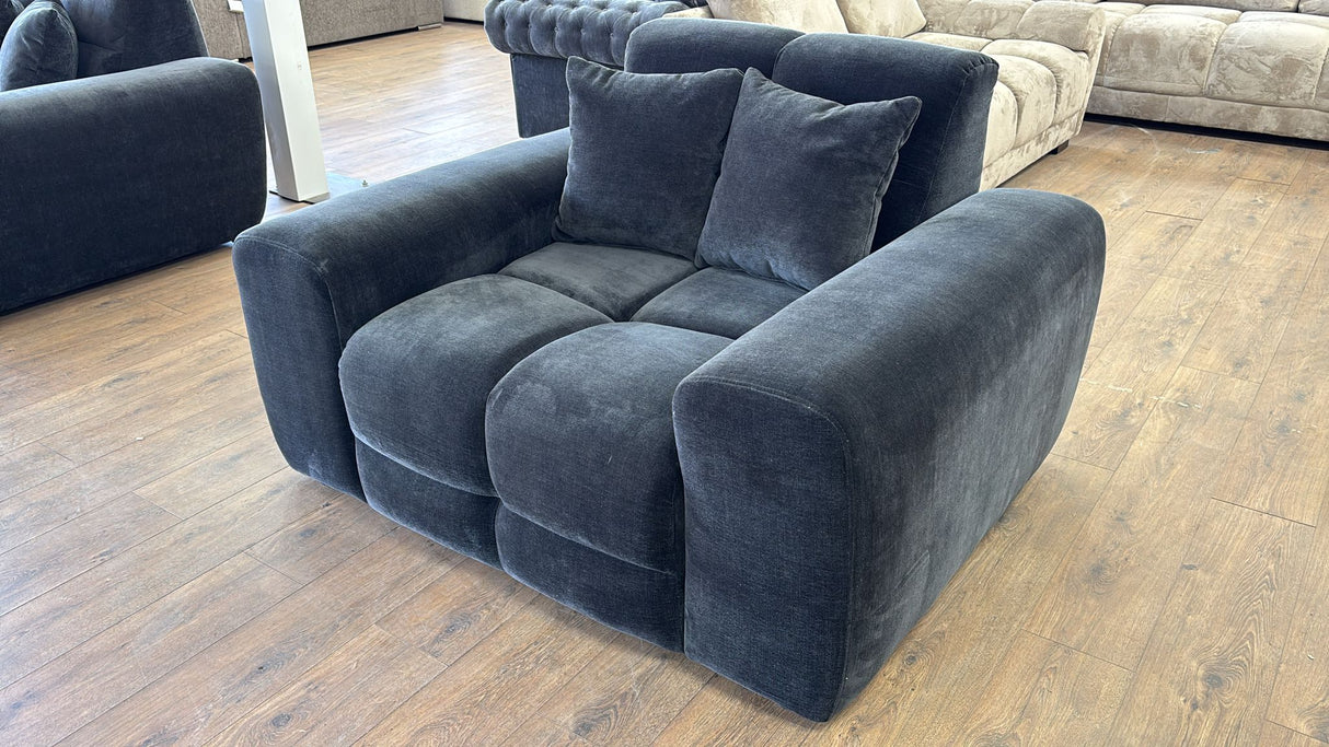 Dubai Armchair Sofa (Available in Aston Linen Charcoal or Natural)