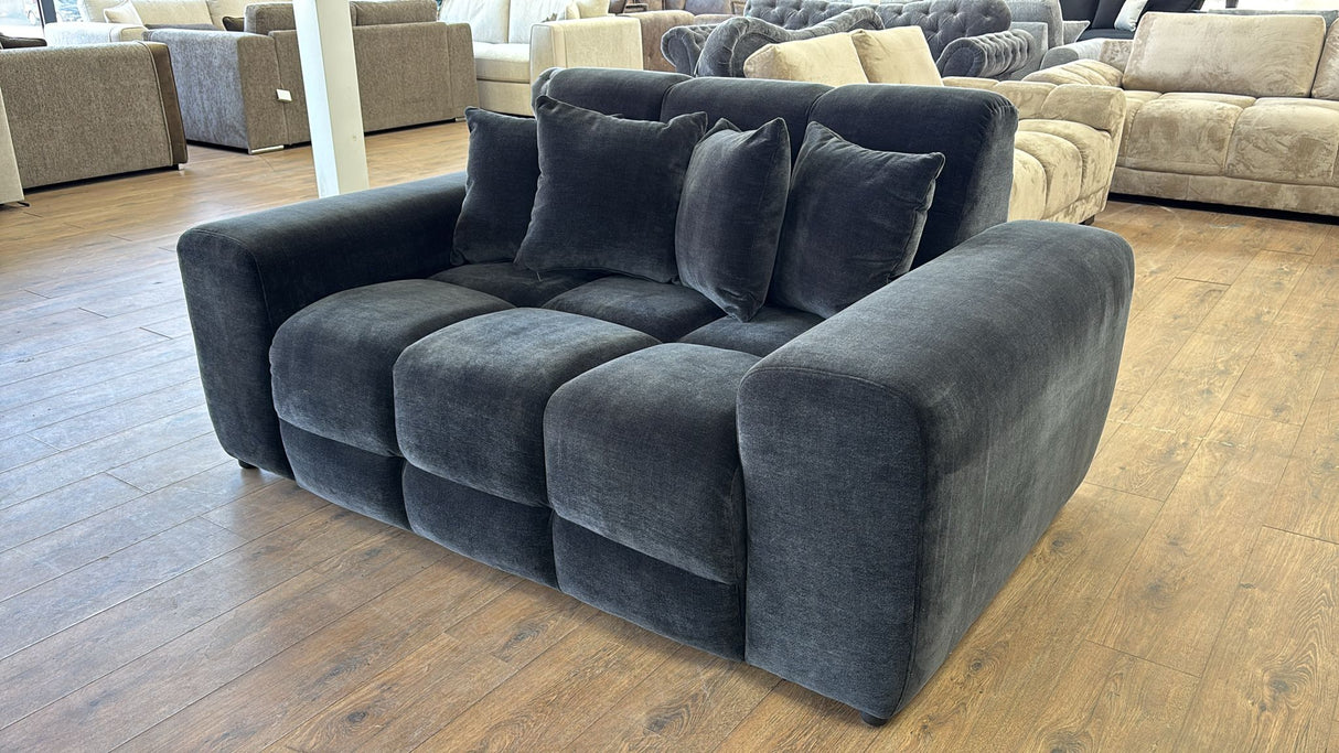 Dubai 2 Seat Sofa (Available in Aston Linen Charcoal or Natural)