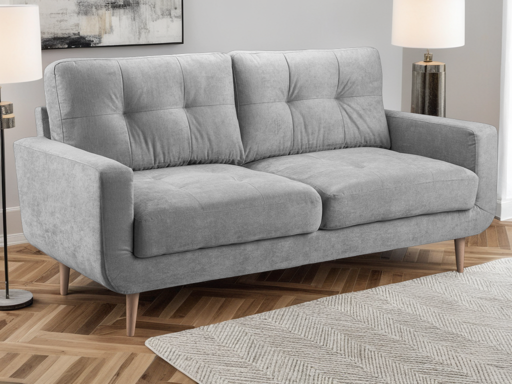 Repton 3 Seat Sofa in Grey Linen