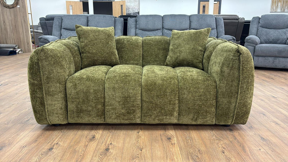 Veneto 2 Seat Sofa (Available in Chenille Olive, Beige, Grey or Brown)
