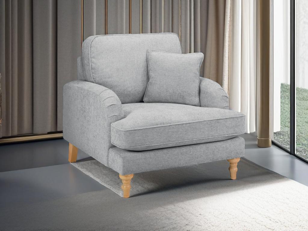 Rupert Armchair Sofa Linen Grey
