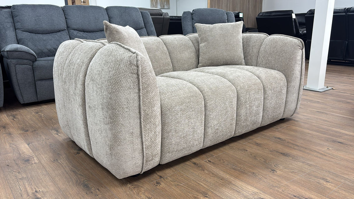 Veneto 2 Seat Sofa (Available in Chenille Olive, Beige, Grey or Brown)