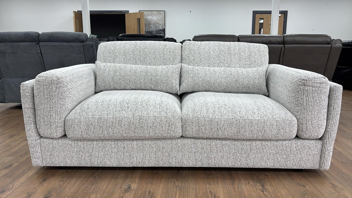 Puglia 3 Seat Sofa (Available in Tweed Beige or Grey)