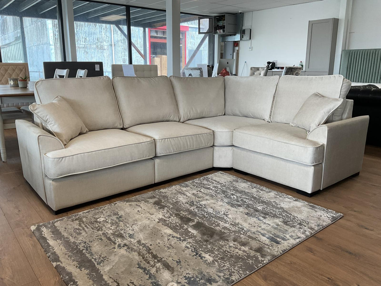 Penge Corner Sofa (Available in Linen Cream or Grey)