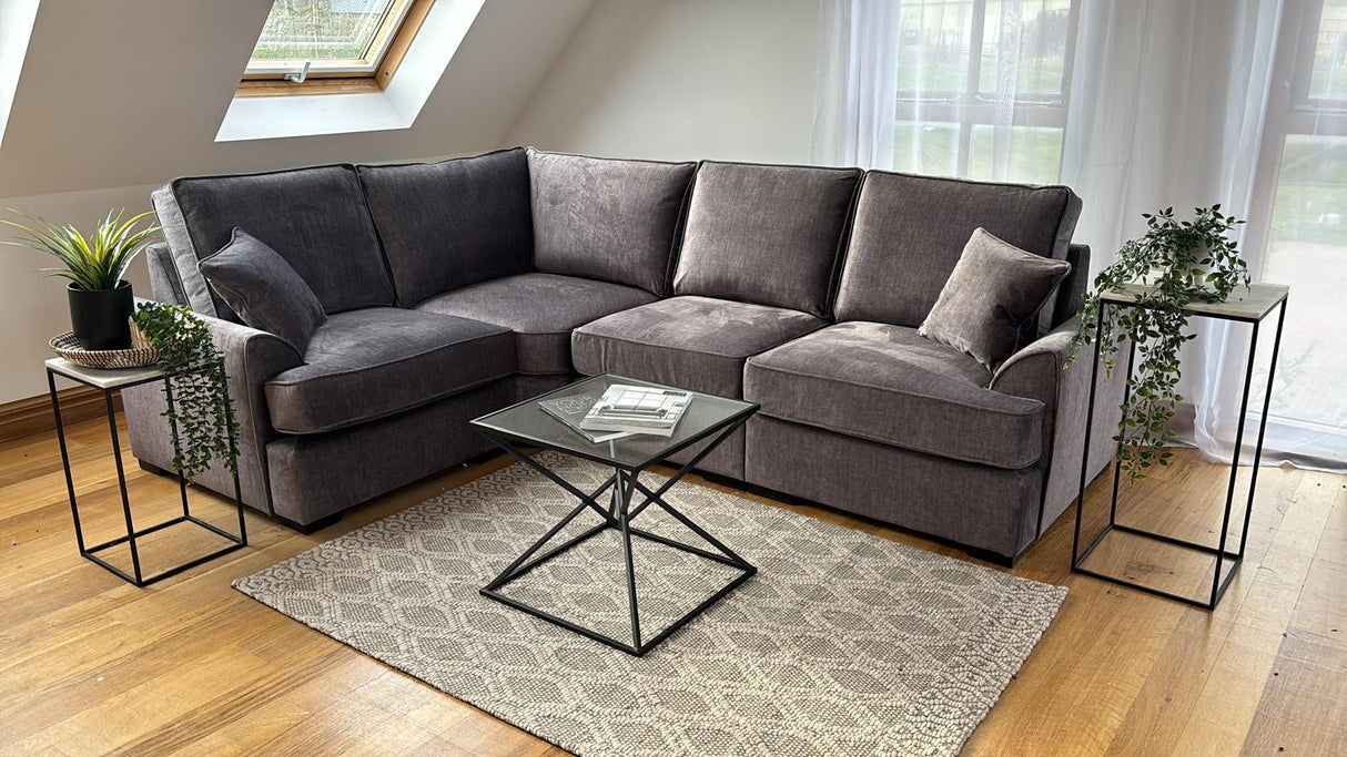 Penge Corner Sofa (Available in Linen Cream or Grey)