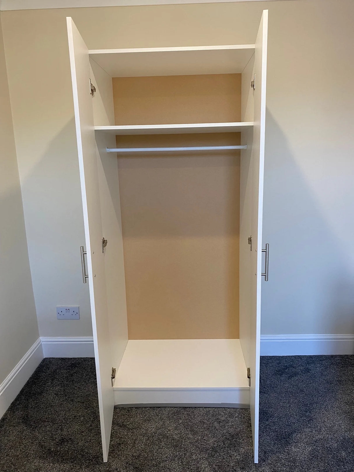 Elemental White 2 Door Wardrobe