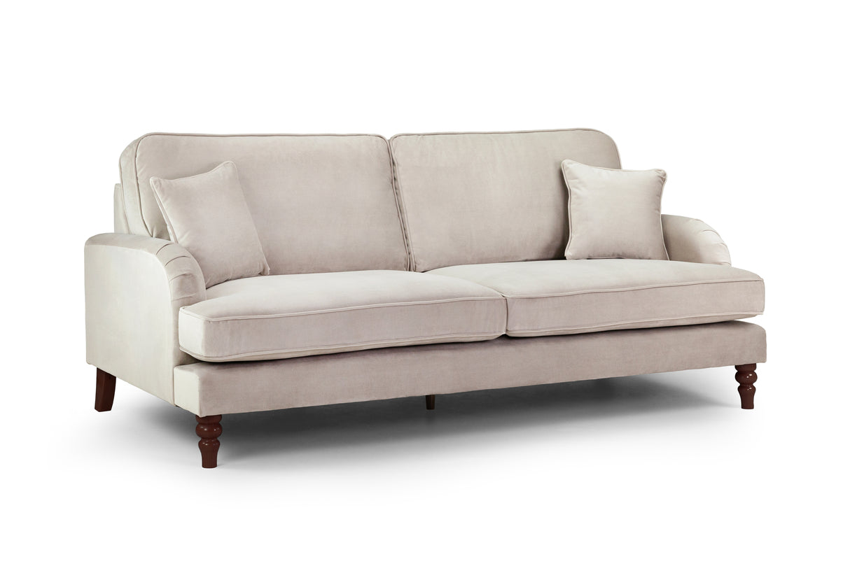 Rupert 4 Seat Plush Velvet Beige